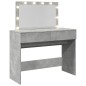 vidaXL Schminktisch mit LED-Beleuchtung Betongrau 100x40x120 cm vidaXL Schminktisch mit LED-Beleuchtung Betongrau 100x40x120 cm