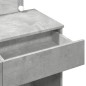 vidaXL Schminktisch mit LED-Beleuchtung Betongrau 100x40x120 cm vidaXL Schminktisch mit LED-Beleuchtung Betongrau 100x40x120 cm