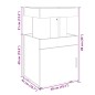 vidaXL Barwagen Braun Eichen-Optik 50x41x89 cm Holzwerkstoff vidaXL Barwagen Braun Eichen-Optik 50x41x89 cm Holzwerkstoff