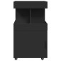 vidaXL Barwagen Schwarz 50x41x89 cm Holzwerkstoff vidaXL Barwagen Schwarz 50x41x89 cm Holzwerkstoff