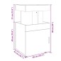 vidaXL Barwagen Schwarz 50x41x89 cm Holzwerkstoff vidaXL Barwagen Schwarz 50x41x89 cm Holzwerkstoff
