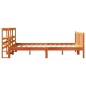 vidaXL Bettgestell mit Kopfteil ohne Matratze Wachsbraun 140x200 cm vidaXL Bettgestell mit Kopfteil ohne Matratze Wachsbraun 140x200 cm