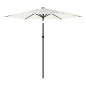 vidaXL Sonnenschirm mit Stahlmast Weiß 268x268x226 cm vidaXL Sonnenschirm mit Stahlmast Weiß 268x268x226 cm