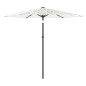 vidaXL Sonnenschirm mit Stahlmast Weiß 268x268x226 cm vidaXL Sonnenschirm mit Stahlmast Weiß 268x268x226 cm