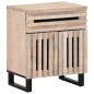 vidaXL Nachttisch 50x34x60 cm Raues Massives Mangoholz vidaXL Nachttisch 50x34x60 cm Raues Massives Mangoholz