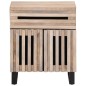 vidaXL Nachttisch 50x34x60 cm Raues Massives Mangoholz vidaXL Nachttisch 50x34x60 cm Raues Massives Mangoholz