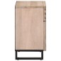 vidaXL Nachttisch 50x34x60 cm Raues Massives Mangoholz vidaXL Nachttisch 50x34x60 cm Raues Massives Mangoholz