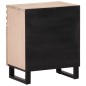 vidaXL Nachttisch 50x34x60 cm Raues Massives Mangoholz vidaXL Nachttisch 50x34x60 cm Raues Massives Mangoholz