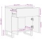 vidaXL Nachttisch Braun 50x34x60 cm Massivholz Mango vidaXL Nachttisch Braun 50x34x60 cm Massivholz Mango