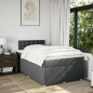 vidaXL Boxspringbett mit Matratze Dunkelgrau 120x200 cm Stoff vidaXL Boxspringbett mit Matratze Dunkelgrau 120x200 cm Stoff