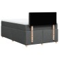 vidaXL Boxspringbett mit Matratze Dunkelgrau 120x200 cm Stoff vidaXL Boxspringbett mit Matratze Dunkelgrau 120x200 cm Stoff