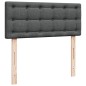 vidaXL Boxspringbett mit Matratze Dunkelgrau 120x200 cm Stoff vidaXL Boxspringbett mit Matratze Dunkelgrau 120x200 cm Stoff