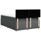 vidaXL Boxspringbett mit Matratze Dunkelgrau 140x190 cm Stoff vidaXL Boxspringbett mit Matratze Dunkelgrau 140x190 cm Stoff