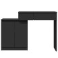 vidaXL Schminktisch mit LED-Beleuchtung Schwarz 115x37x110,5 cm vidaXL Schminktisch mit LED-Beleuchtung Schwarz 115x37x110,5 cm