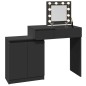 vidaXL Schminktisch mit LED-Beleuchtung Schwarz 115x37x110,5 cm vidaXL Schminktisch mit LED-Beleuchtung Schwarz 115x37x110,5 cm