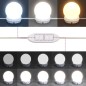 vidaXL Schminktisch mit LED-Beleuchtung Schwarz 115x37x110,5 cm vidaXL Schminktisch mit LED-Beleuchtung Schwarz 115x37x110,5 cm