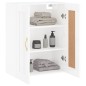 Wandschrank Hochglanz-Weiß 69,5x34x90 cm Holzwerkstoff Wandschrank Hochglanz-Weiß 69,5x34x90 cm Holzwerkstoff