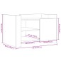 vidaXL Couchtisch Grau Sonoma 80x50x50 cm Holzwerkstoff vidaXL Couchtisch Grau Sonoma 80x50x50 cm Holzwerkstoff