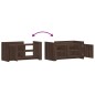 vidaXL Couchtisch Braun Eichen-Optik 100x50x50 cm Holzwerkstoff vidaXL Couchtisch Braun Eichen-Optik 100x50x50 cm Holzwerkstoff