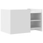 vidaXL Couchtisch Weiß 80x50x50 cm Holzwerkstoff vidaXL Couchtisch Weiß 80x50x50 cm Holzwerkstoff