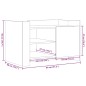 vidaXL Couchtisch Weiß 80x50x50 cm Holzwerkstoff vidaXL Couchtisch Weiß 80x50x50 cm Holzwerkstoff
