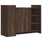 vidaXL Sideboard Braun Eichen-Optik 100x35x75 cm Holzwerkstoff vidaXL Sideboard Braun Eichen-Optik 100x35x75 cm Holzwerkstoff