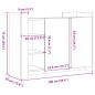 vidaXL Sideboard Braun Eichen-Optik 100x35x75 cm Holzwerkstoff vidaXL Sideboard Braun Eichen-Optik 100x35x75 cm Holzwerkstoff