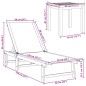 vidaXL Sonnenliegen 2 Stk. mit Tisch Creme Massivholz Akazie Textilene vidaXL Sonnenliegen 2 Stk. mit Tisch Creme Massivholz Akazie Textilene