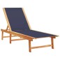 vidaXL Sonnenliegen 2 Stk. Blau Massivholz Akazie und Textilene vidaXL Sonnenliegen 2 Stk. Blau Massivholz Akazie und Textilene