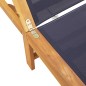 vidaXL Sonnenliegen 2 Stk. Blau Massivholz Akazie und Textilene vidaXL Sonnenliegen 2 Stk. Blau Massivholz Akazie und Textilene