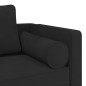 vidaXL Chaiselongue mit Kissen Schwarz Samt vidaXL Chaiselongue mit Kissen Schwarz Samt