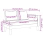 vidaXL Chaiselongue mit Kissen Schwarz Samt vidaXL Chaiselongue mit Kissen Schwarz Samt