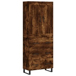 vidaXL Highboard Räuchereiche 69,5x34x180 cm Holzwerkstoff