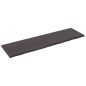 Tischplatte Dunkelgrau 180x50x4 cm Massivholz Eiche Behandelt Tischplatte Dunkelgrau 180x50x4 cm Massivholz Eiche Behandelt