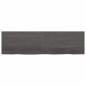 Tischplatte Dunkelgrau 180x50x4 cm Massivholz Eiche Behandelt Tischplatte Dunkelgrau 180x50x4 cm Massivholz Eiche Behandelt