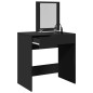 vidaXL Schminktisch mit Spiegel Schwarz 73x46,5x120 cm vidaXL Schminktisch mit Spiegel Schwarz 73x46,5x120 cm