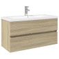 vidaXL 2-tlg. Badmöbel-Set Keramik und Holzwerkstoff vidaXL 2-tlg. Badmöbel-Set Keramik und Holzwerkstoff