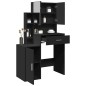 vidaXL Schminktisch mit Schrank Schwarz 80x35x132 cm vidaXL Schminktisch mit Schrank Schwarz 80x35x132 cm