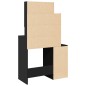 vidaXL Schminktisch mit Schrank Schwarz 80x35x132 cm vidaXL Schminktisch mit Schrank Schwarz 80x35x132 cm