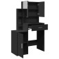 vidaXL Schminktisch mit Schrank Schwarz 80x35x132 cm vidaXL Schminktisch mit Schrank Schwarz 80x35x132 cm