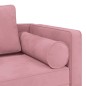 vidaXL Chaiselongue mit Kissen Rosa Samt vidaXL Chaiselongue mit Kissen Rosa Samt