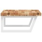 vidaXL Waschbeckenregal Wandmontage Stahl und Akazienholz vidaXL Waschbeckenregal Wandmontage Stahl und Akazienholz