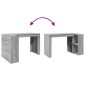 vidaXL Schreibtisch Grau Sonoma 123,5x73,5x75 cm Holzwerkstoff vidaXL Schreibtisch Grau Sonoma 123,5x73,5x75 cm Holzwerkstoff