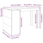vidaXL Schreibtisch Grau Sonoma 123,5x73,5x75 cm Holzwerkstoff vidaXL Schreibtisch Grau Sonoma 123,5x73,5x75 cm Holzwerkstoff