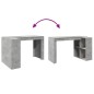 vidaXL Schreibtisch Betongrau 123,5x73,5x75 cm Holzwerkstoff vidaXL Schreibtisch Betongrau 123,5x73,5x75 cm Holzwerkstoff