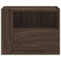 vidaXL Wand-Nachttische 2 Stk. Braun Eichen-Optik 45x30x35 cm vidaXL Wand-Nachttische 2 Stk. Braun Eichen-Optik 45x30x35 cm