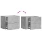 vidaXL Wand-Nachttische 2 Stk. Betongrau 45x30x35 cm vidaXL Wand-Nachttische 2 Stk. Betongrau 45x30x35 cm