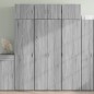 vidaXL Highboard Grau Sonoma 70x42,5x185 cm Holzwerkstoff vidaXL Highboard Grau Sonoma 70x42,5x185 cm Holzwerkstoff