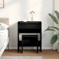 vidaXL Schminktisch mit Hocker Schwarz 60x40x113,5 cm vidaXL Schminktisch mit Hocker Schwarz 60x40x113,5 cm