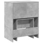 vidaXL Schminktisch mit Hocker Betongrau 60x40x113,5 cm vidaXL Schminktisch mit Hocker Betongrau 60x40x113,5 cm